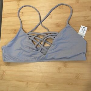L*Space gray bikini top